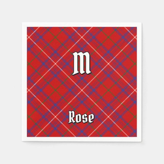 Clan Roos Tartan Servet (Voorkant)
