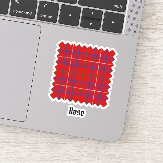 Clan Roos Tartan Sticker (Detail)