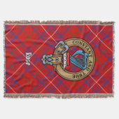 Clan Rose Crest over tartan Deken (Voorkant)