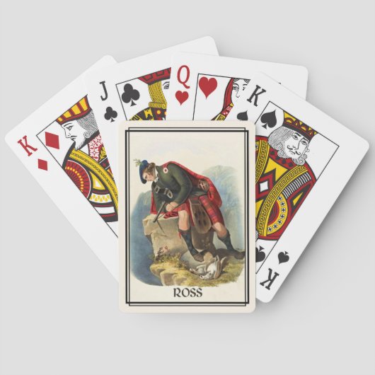 Clan Ross Classic Scotland Bicycle Deck Speelkaarten (Achterkant)