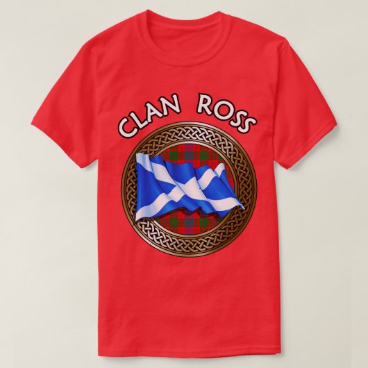 Clan Ross Crest Tartan Knot 1 T-shirt (Design voorkant)