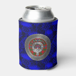 Clan Ross Crest & Tartan Knot Blikjeskoeler