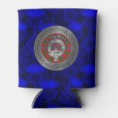 Clan Ross Crest & Tartan Knot Blikjeskoeler (Voorkant)