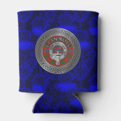 Clan Ross Crest & Tartan Knot Blikjeskoeler (Achterkant)