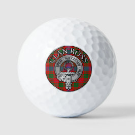 Clan Ross Crest & Tartan Knot Golfballen