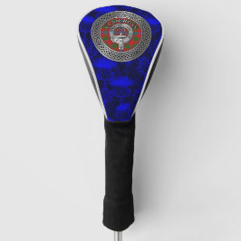 Clan Ross Crest & Tartan Knot Golfheadcover