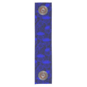 Clan Ross Crest & Tartan Knot Korte Tafelloper (Voorkant)