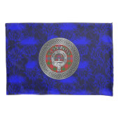 Clan Ross Crest & Tartan Knot Kussensloop (Voorkant)