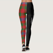 Clan Ross Crest & Tartan Leggings (Achterkant)