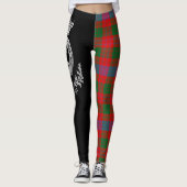 Clan Ross Crest & Tartan Leggings (Voorkant)
