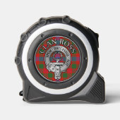 Clan Ross Crest & Tartan Rolmaat (Voorkant)