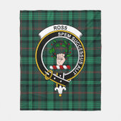 Clan Ross Hunting Modern Tartan Pset Fleece Deken (Voorkant)
