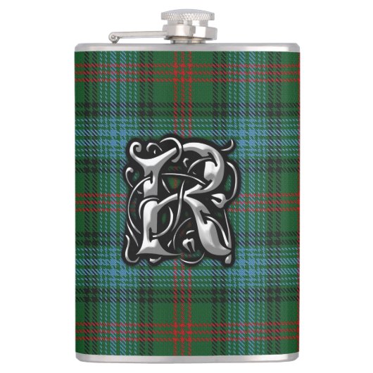 Clan Ross Hunting Tartan Old Scotland Flask Heupfles (Voorkant)