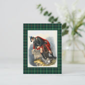 Clan Ross  Illustratie Tartan Lijst Briefkaart (Staand voorkant)