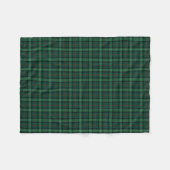 Clan Ross Jacht Tartan Groen Plaid Patroon Fleece Deken (Voorkant (Horizontaal))