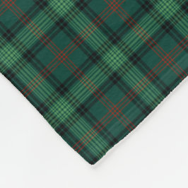 Clan Ross Jacht Tartan Groen Plaid Patroon Fleece Deken