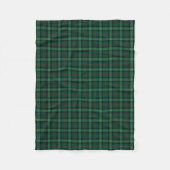 Clan Ross Jacht Tartan Groen Plaid Patroon Fleece Deken (Voorkant)
