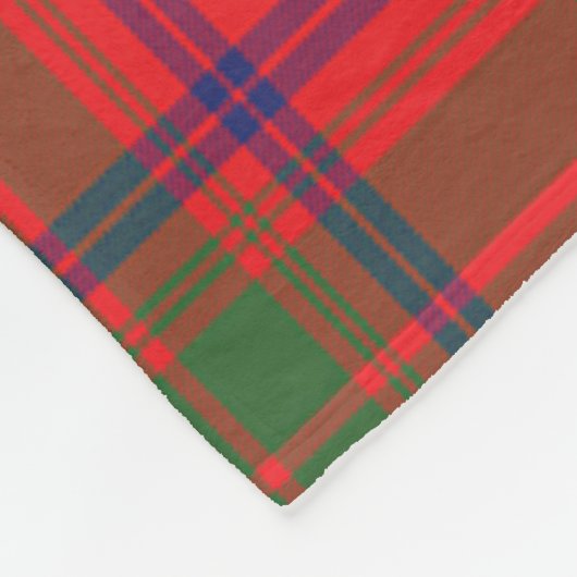 Clan Ross Modern Tartan Pset Fleece Deken (Hoek)