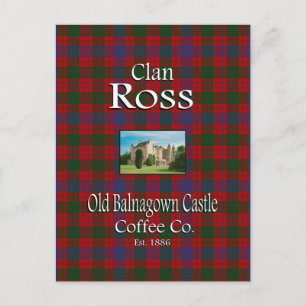 Clan Ross Old Balnagown Castle Coffee Co. Briefkaart