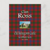 Clan Ross Old Balnagown Castle Coffee Co. Briefkaart (Voorkant)