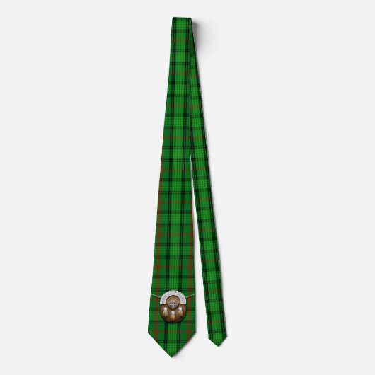 Clan Ross Tartan en Sporran Stropdas (Voorkant)