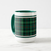 Clan Ross Tartan Green Scottish Pset Mok (Voorkant links)