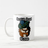 Clan Ross Tartan Scottish Koffiemok (Links)