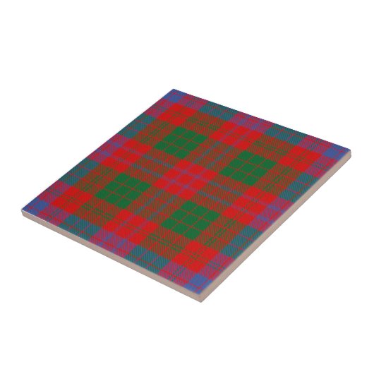 Clan Ross Tartan Tegeltje (Zijkant)