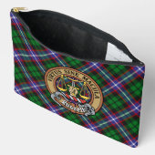 Clan Russell Crest over geruite achtergrond Etui (Open)