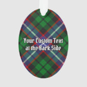 Clan Russell Crest over plaid Ornament (achterkant)