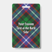 Clan Russell Crest over tartan Badge (Achterkant)