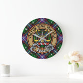 Clan Russell Crest over tartan Grote Klok (Huis)