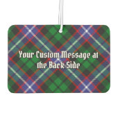 Clan Russell Crest over tartan Luchtverfrisser (Achterkant)