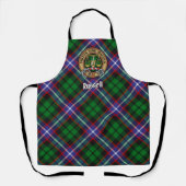 Clan Russell Crest over tartan Schort (Voorkant)