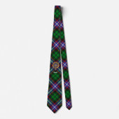 Clan Russell Crest over tartan Stropdas (Voorkant)