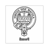 Clan Russell Crest Rubberstempel (Afrduk)