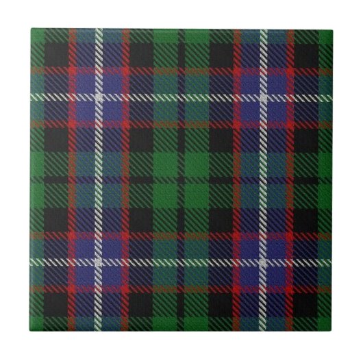 Clan Russell Scottish Expressions Tartan Tegeltje (Voorkant)