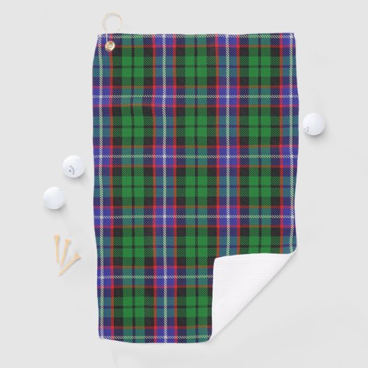 Clan Russell Scottish Tartan Golfhanddoek (Insitu)