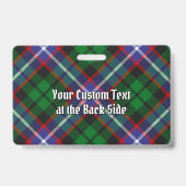 Clan Russell Tartan Badge (Achterkant)