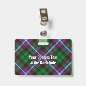 Clan Russell Tartan Badge (Achterkant met clip)