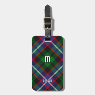 Clan Russell Tartan Bagagelabel