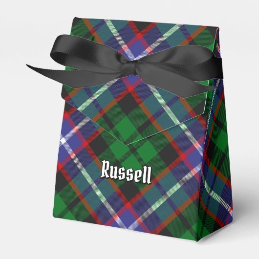 Clan Russell Tartan Bedankdoosjes (Voorkant Zijde)