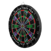 Clan Russell Tartan Dartbord (Voorkant Rechts)