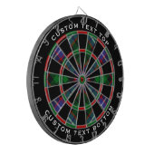 Clan Russell Tartan Dartbord (Voorkant Links)