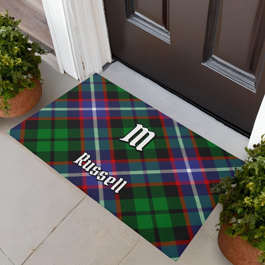 Clan Russell Tartan Deurmat