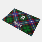 Clan Russell Tartan Deurmat (Schuin)