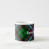 Clan Russell Tartan Espresso Kop (Voorkant)