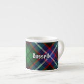 Clan Russell Tartan Espresso Kop (Voorkant rechts)