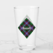 Clan Russell Tartan Glas (Achterkant)