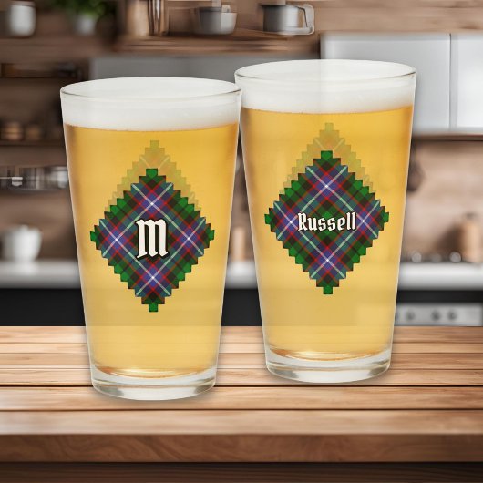 Clan Russell Tartan Glas